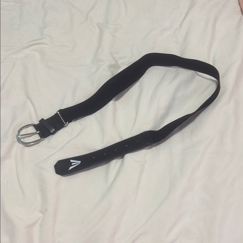 Easton Black Belt with Silver Buckle